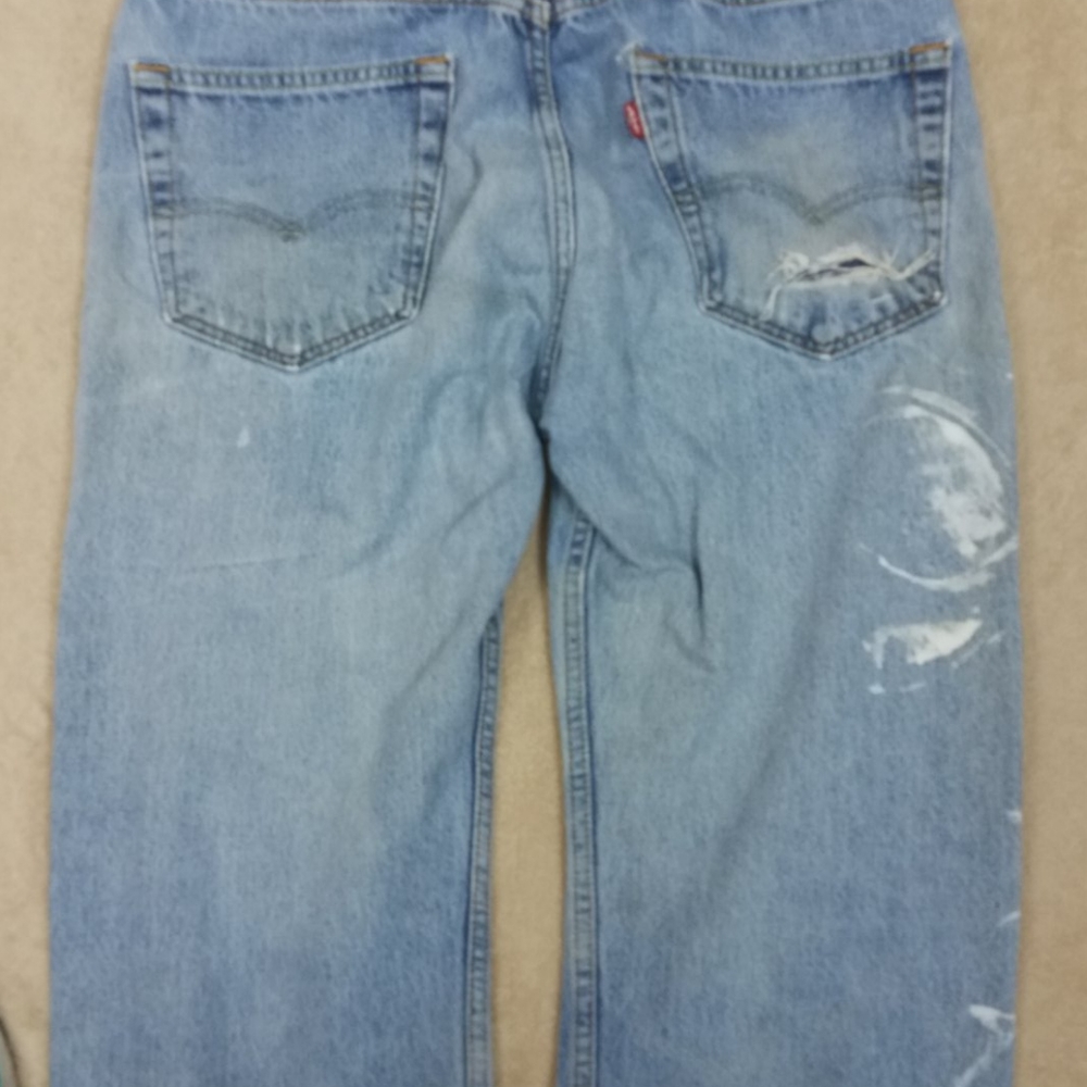 Distressed jeans Levi's Men Relaxed 33x32 - Picture 7 of 8